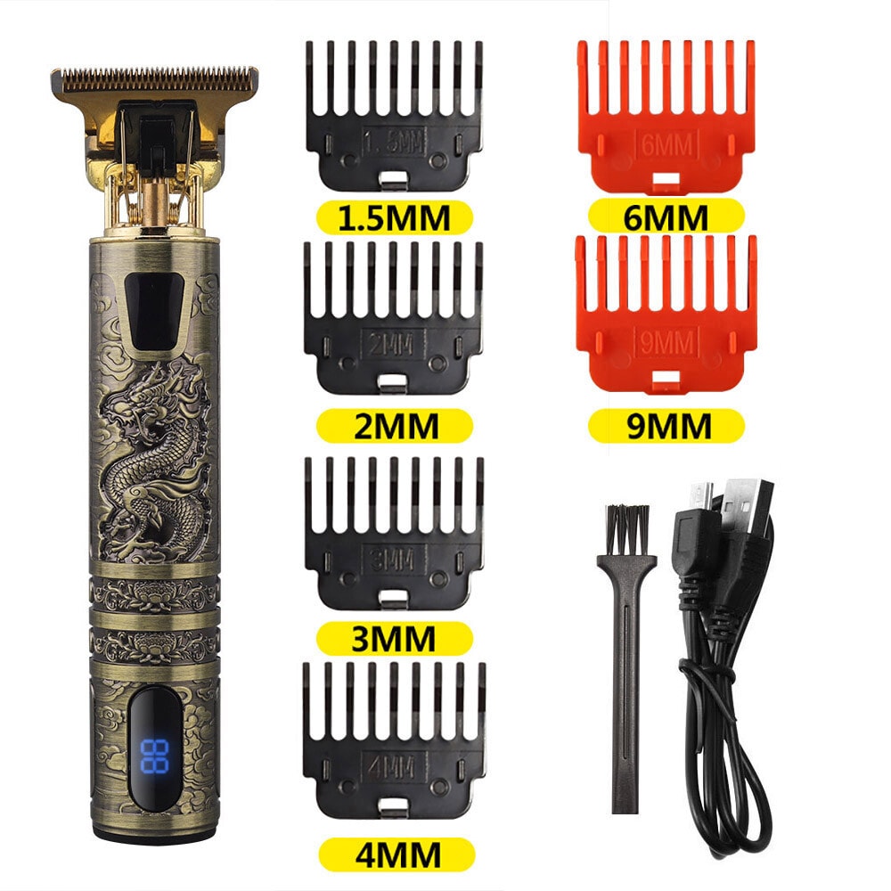 Professional Hair Clippers Trimmer Cutting Beard Cordless Barber Shaving Machine