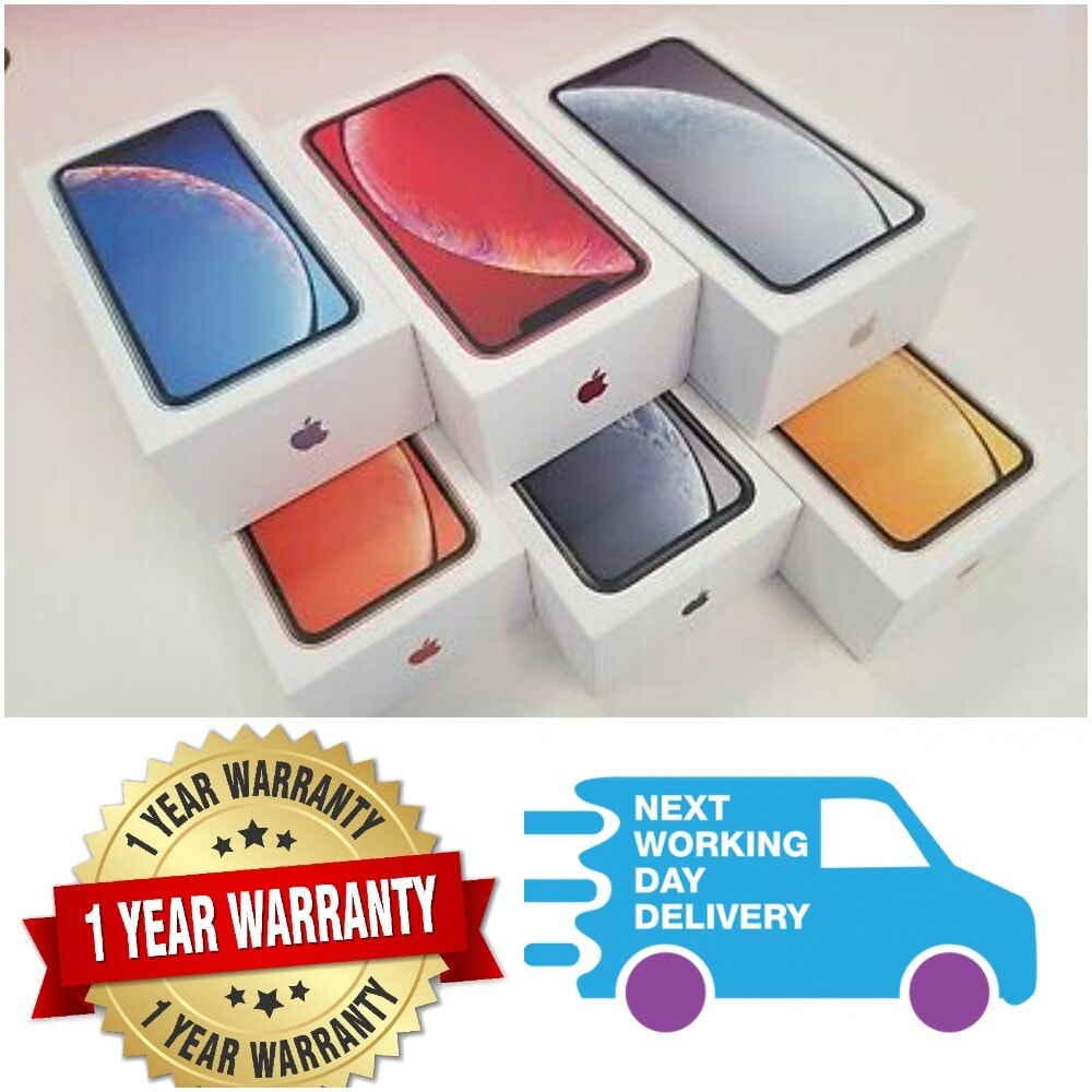 NEW RE-SEALED Apple iPhone XR 64GB 128GB 256GB Unlocked WITH BOX 1 Year Warranty