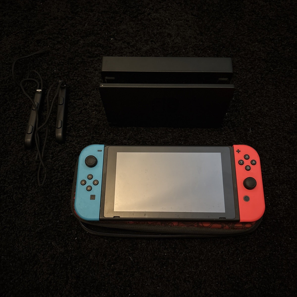 Nintendo Switch HAC-001 Handheld Console 32GB Neon Blue/Red Controllers