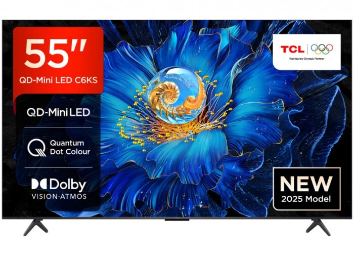 TCL 55" Inch C6KS 4K QLED Mini-LED Smart Google TV 55C6KS - Free 2 Yr Warranty
