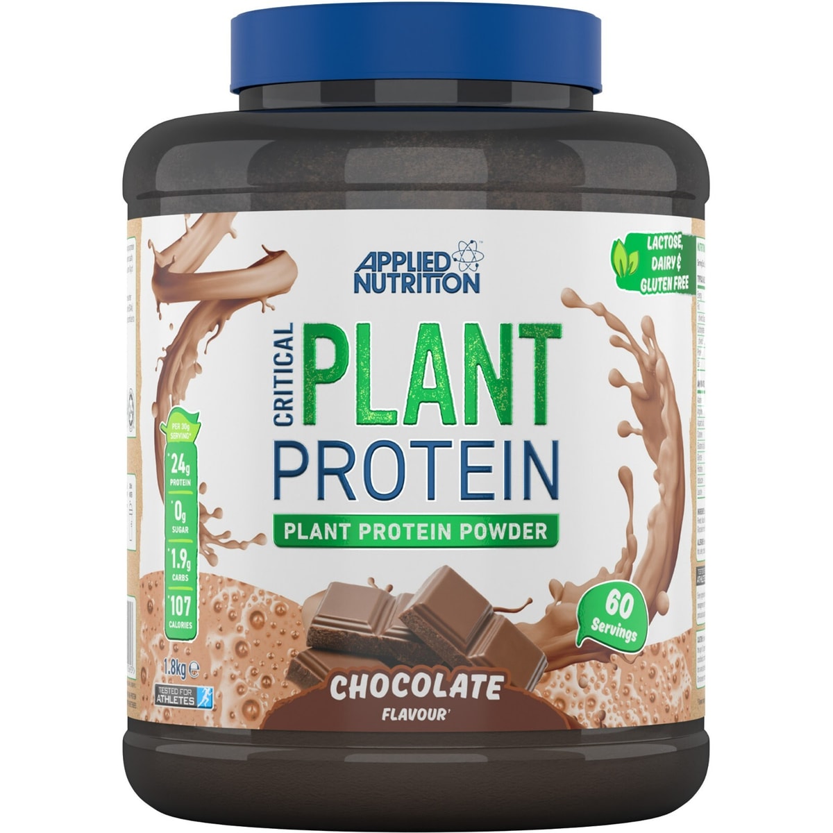 Vegan Protein Powder Critical Plant Based Soy Pea Brown Rice BCAA 60 Servings