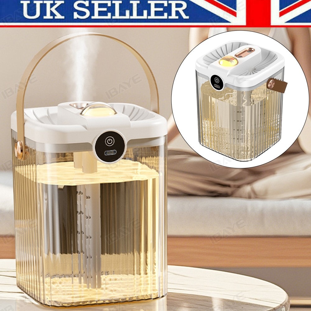 Air Humidifier 2L Large Capacity Quiet Cool Mist Night Light Home