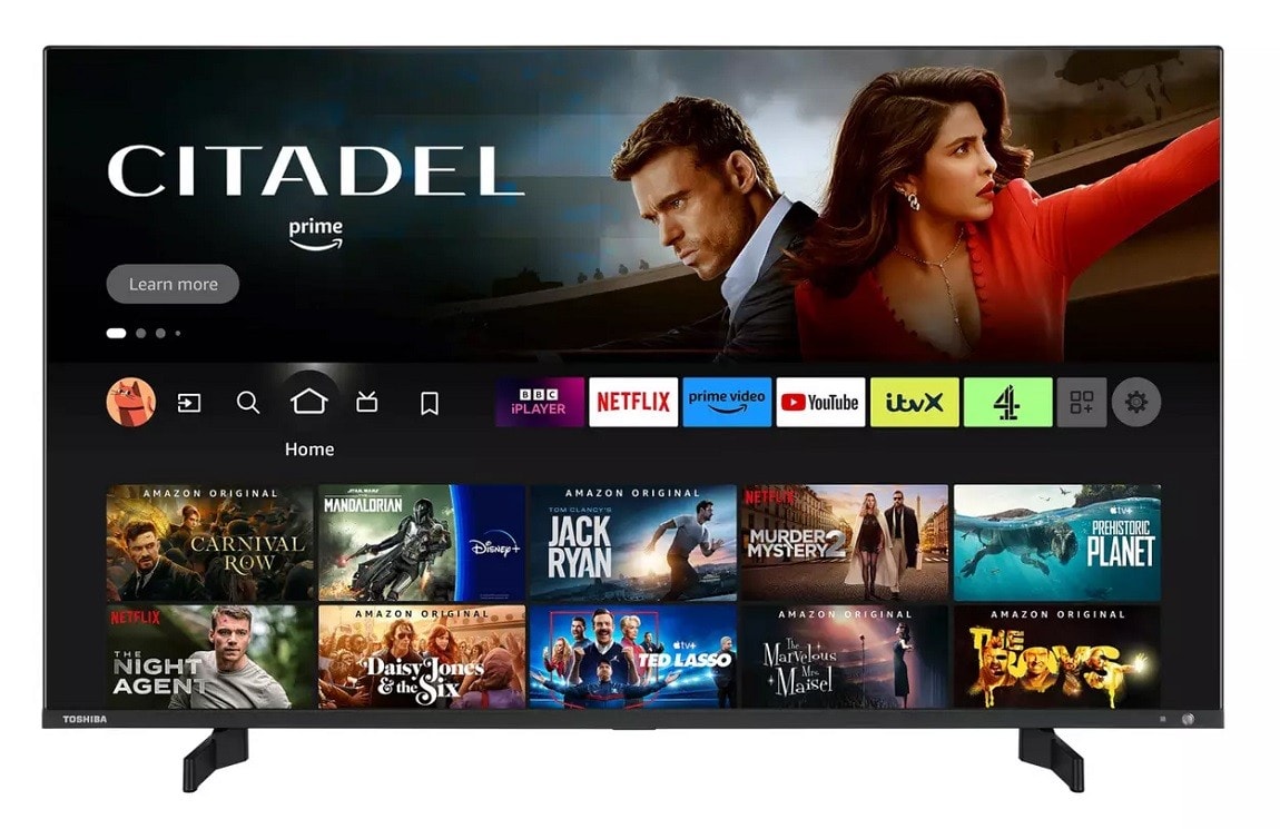 Toshiba 55 Inch TV Fire 55QF5D53DB Smart 4K Ultra HD HDR QLED TV Amazon Alexa