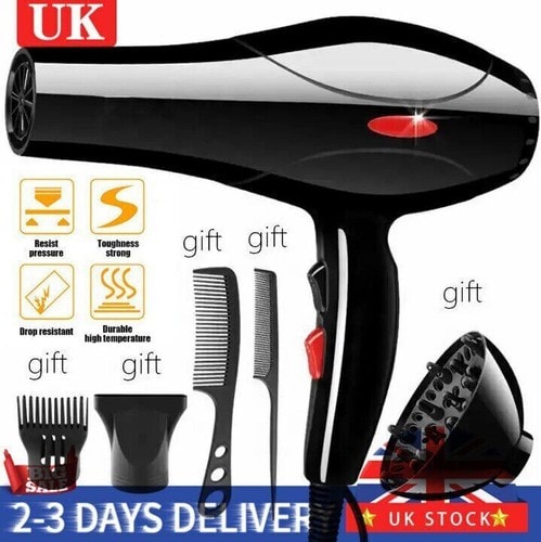 2200W Professional Style Hair Dryer Nozzle Concentrator Blower Pro Salon Heat