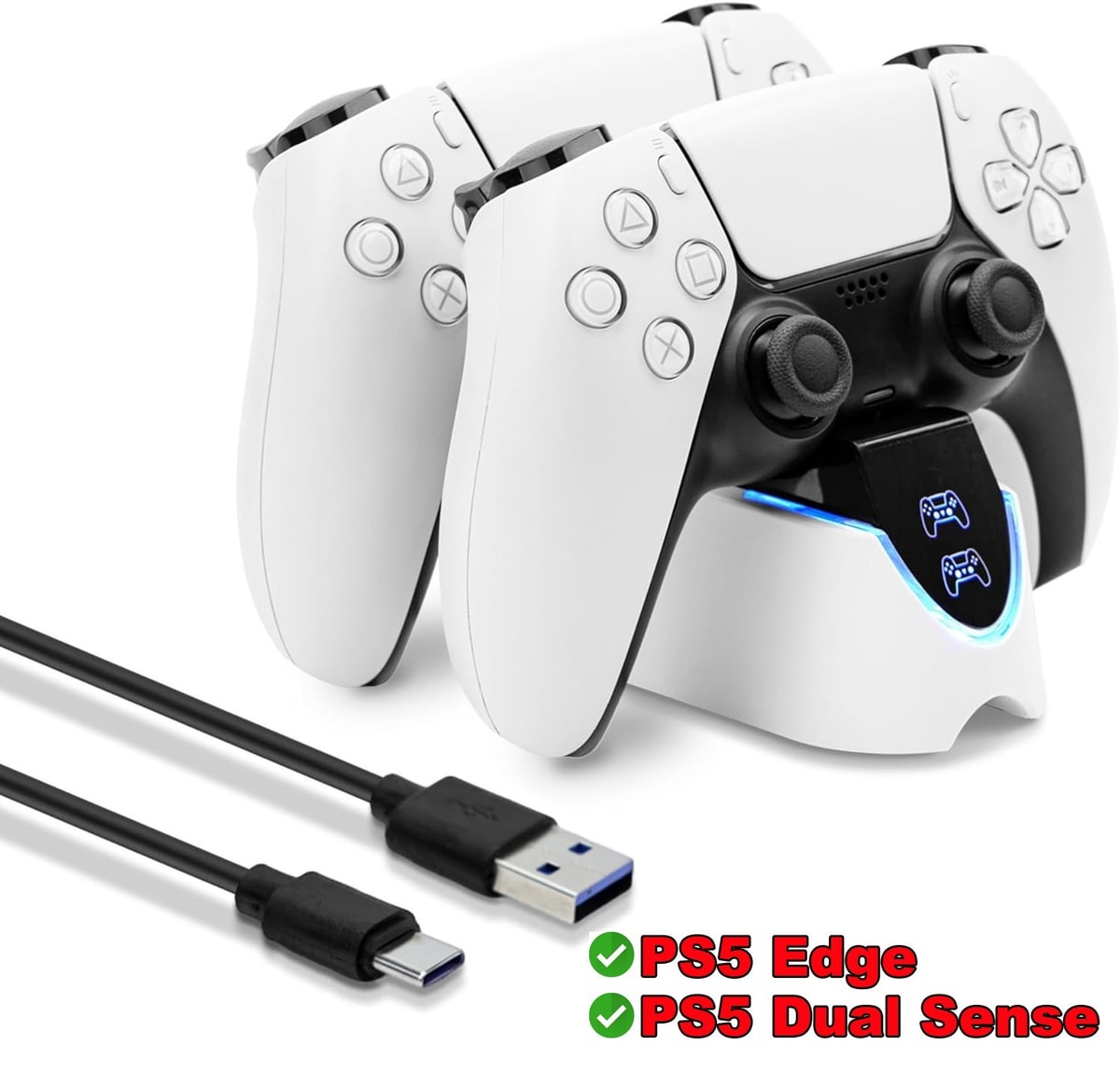 PS5 Dual Sense Controller Charger Docking Station Quickly for Sony Playstation 5