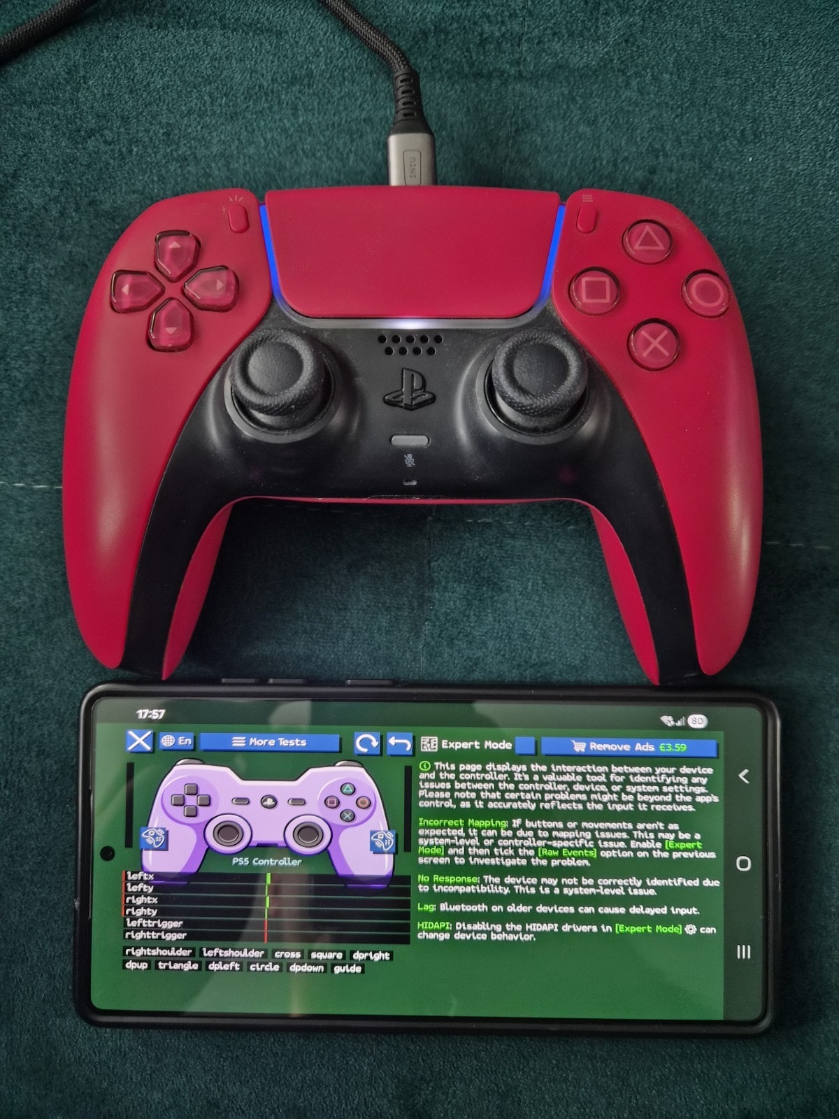 Ps5 Controller Red Barely Used