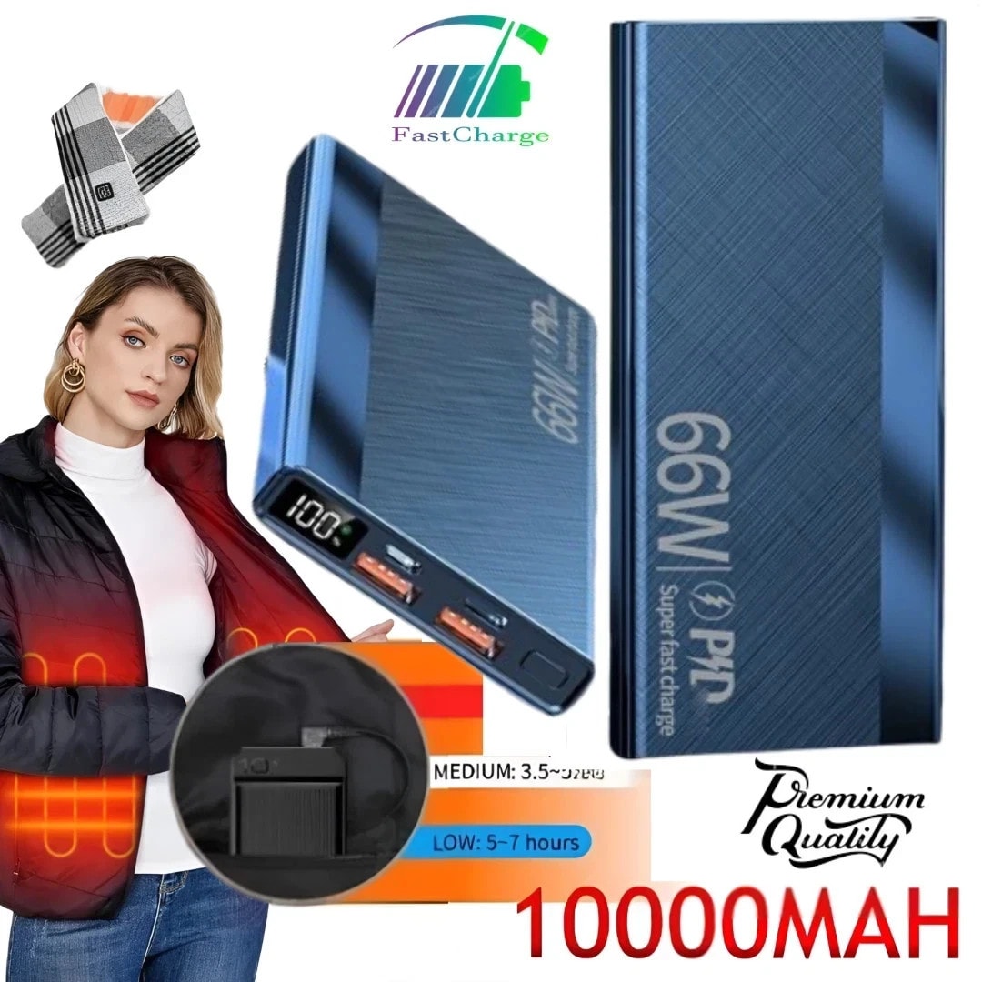 POWER BANK FOR ELECTRIC HEATED VEST JACKET BODY WARMER USB 5V 2A BATTERY PACK UK