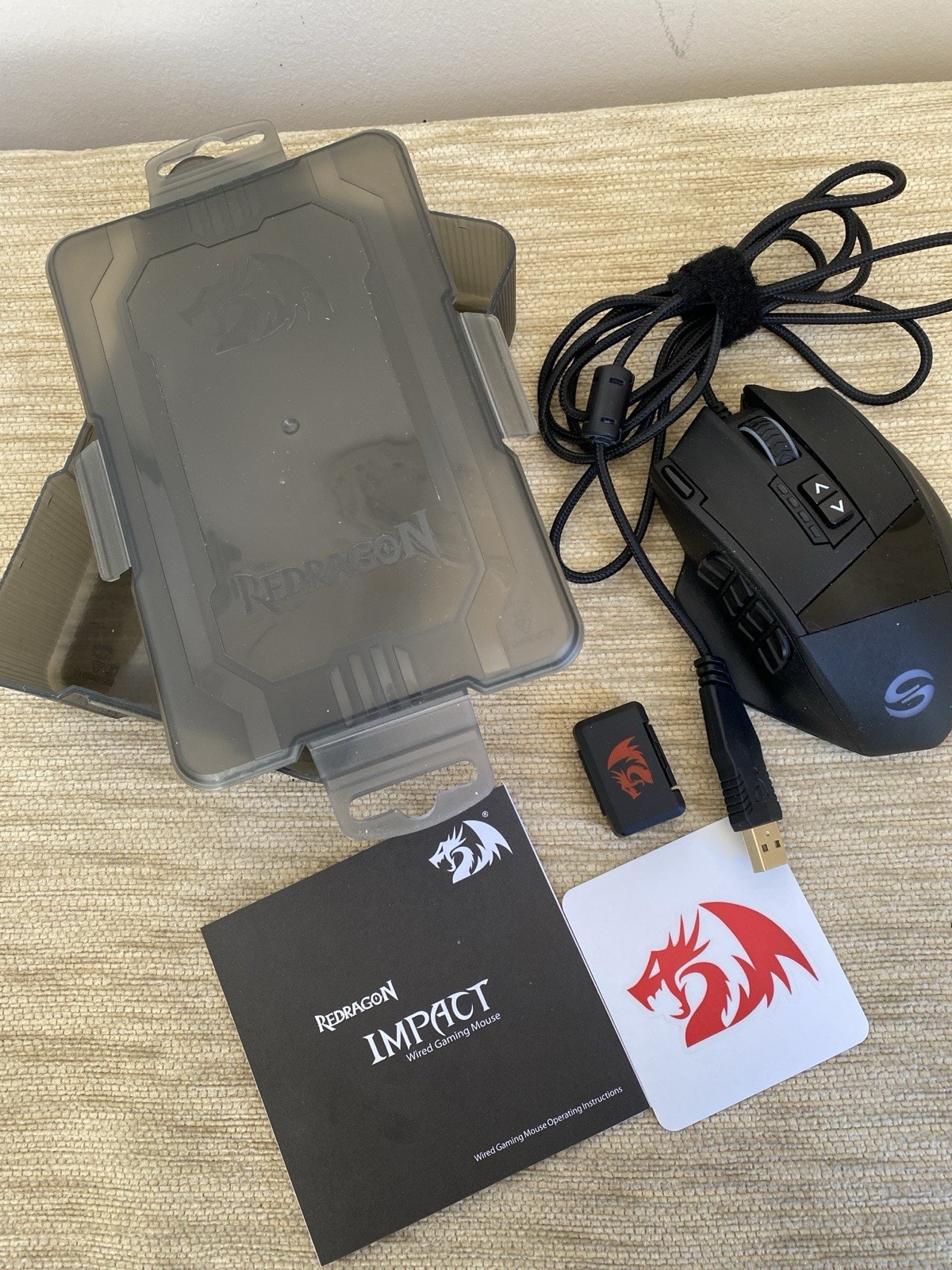 Redragon Impact Wired Computer Gaming Mouse 16400dpi 12 Buttons