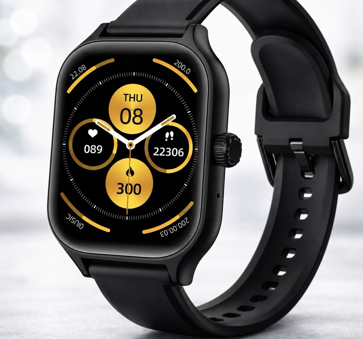 Smart WatchBluetooth CallFitness TrackerHeartRate WhatsAppFacebookiPhone Android