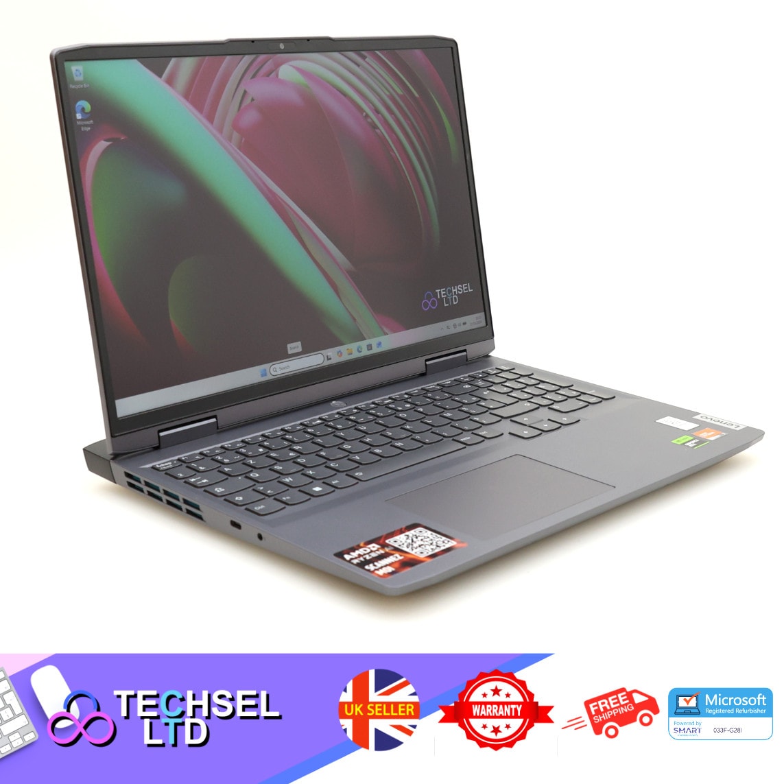 Lenovo LOQ 16APH8 Ryzen 7 7840HS 16GB RAM 512GB SSD RTX 4060 W11 H 1Y Warranty