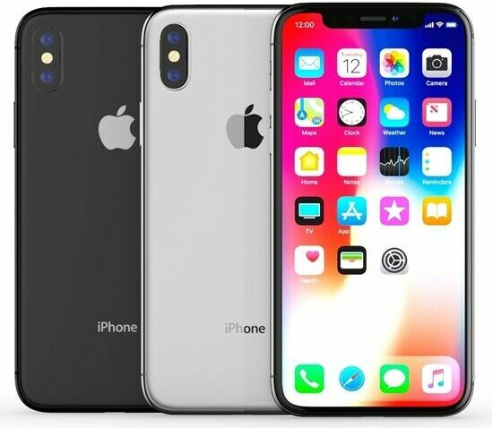 Apple iPhone X 64GB 256GB Grey Silver UNLOCKED Smartphone - Excellent Grade A
