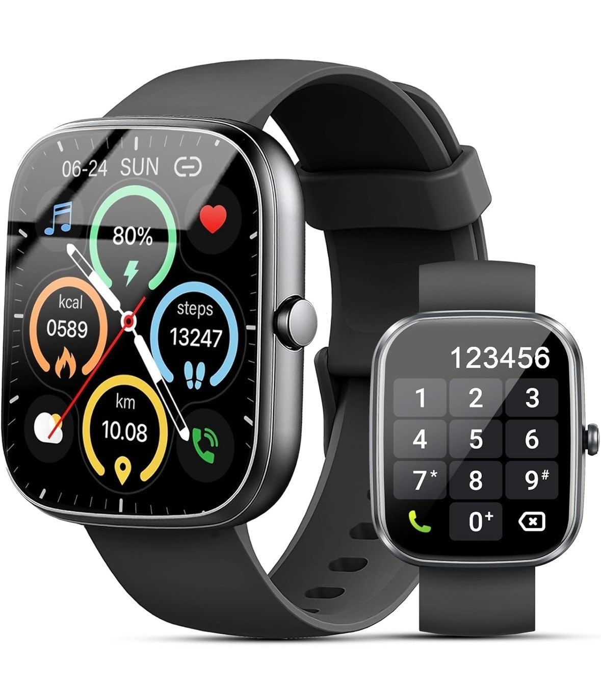 Smart Watch for Men Women 1.91" Calls Activity Tracker with Heart Rate Waterproo