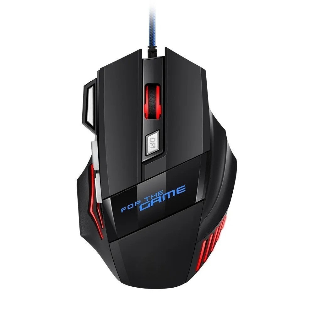 RGB Wired Gaming Mouse 7 Button Ergonomic USB Mouse Adjustable DPI for PC