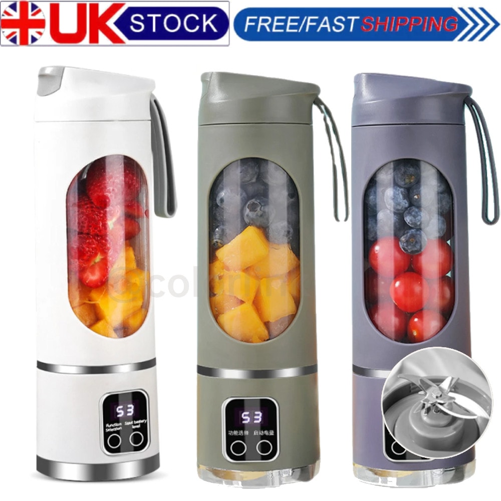 Portable USB Rechargeable Juicer Cup Electric Mixer Blender Smoothie Maker 450ML
