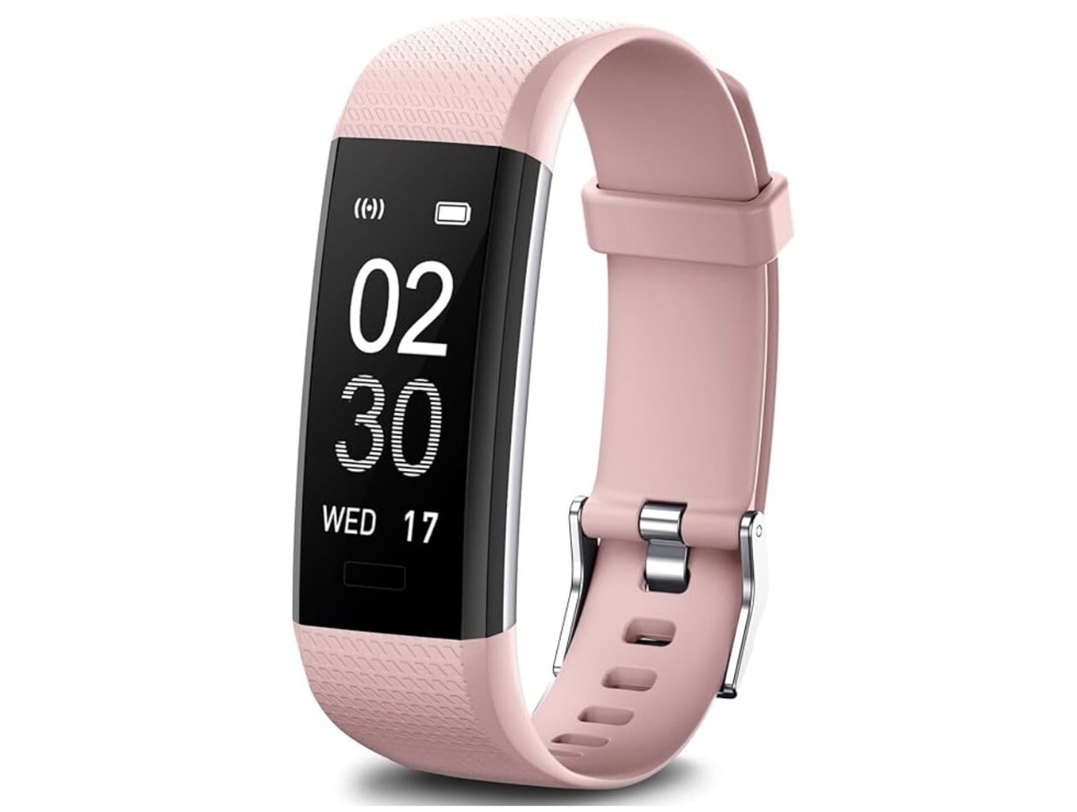Fitness Tracker Pink For Women and Kids Smart Watch