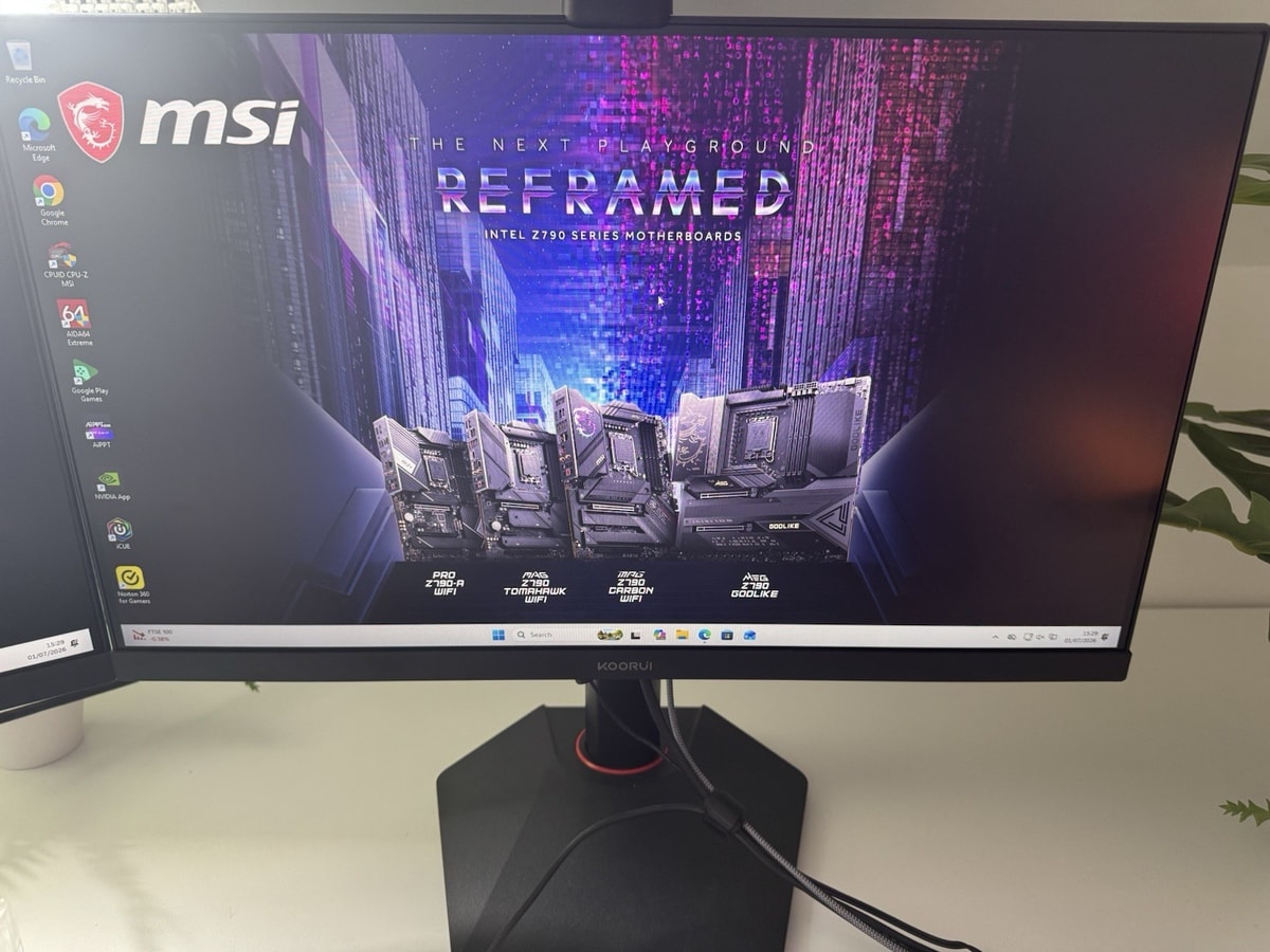 KOORUI G2511E 24.5in FHD 300Hz 1ms HDR Gaming Monitor Black HDMI/DP