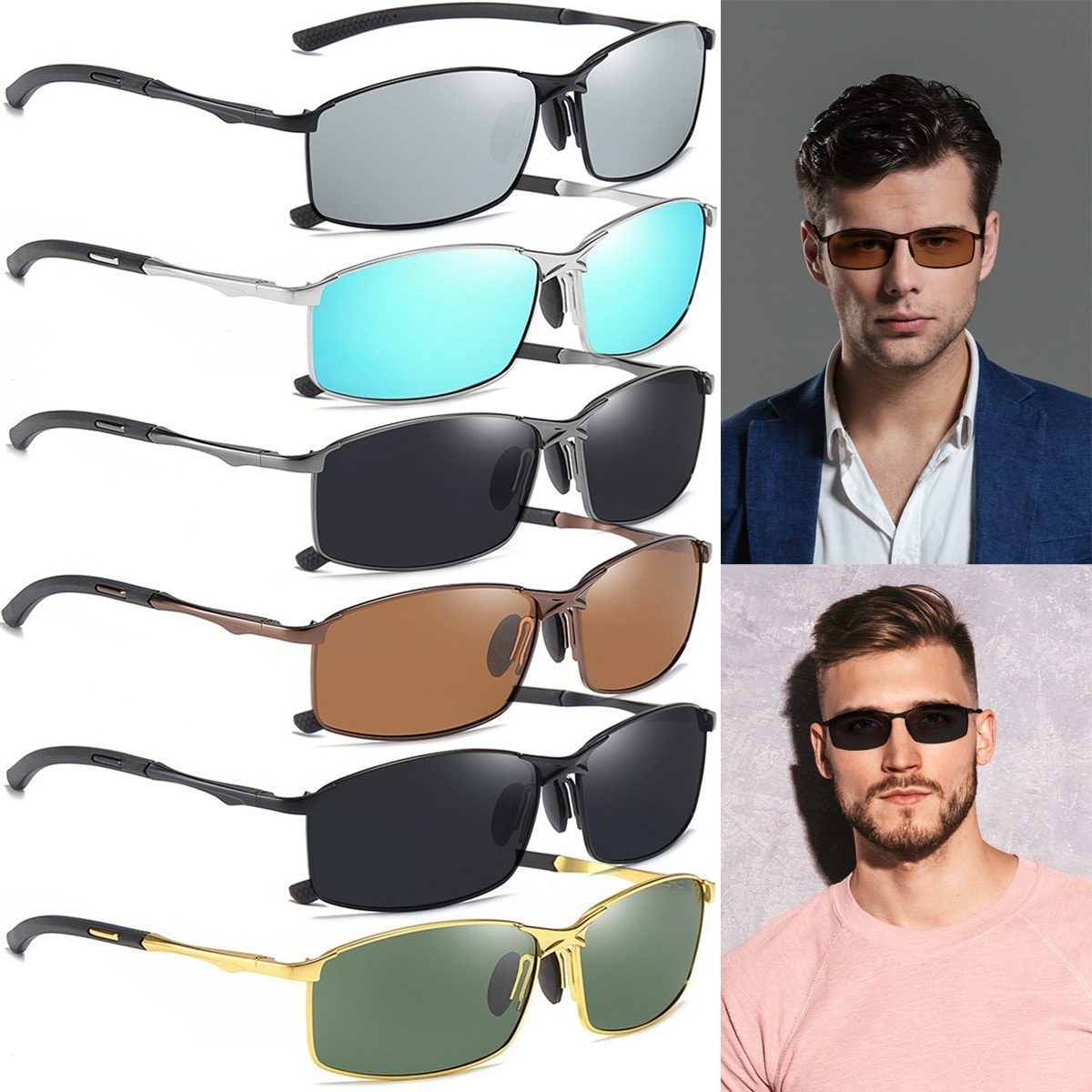 Mens Polarized Polarised Sunglasses Sport Glasses Driving Eyewear