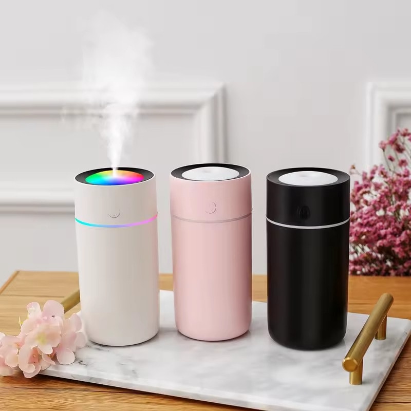 320ml Car Humidifier, Hydrating Function, Cool Mist Ultrasonic Mini Portable