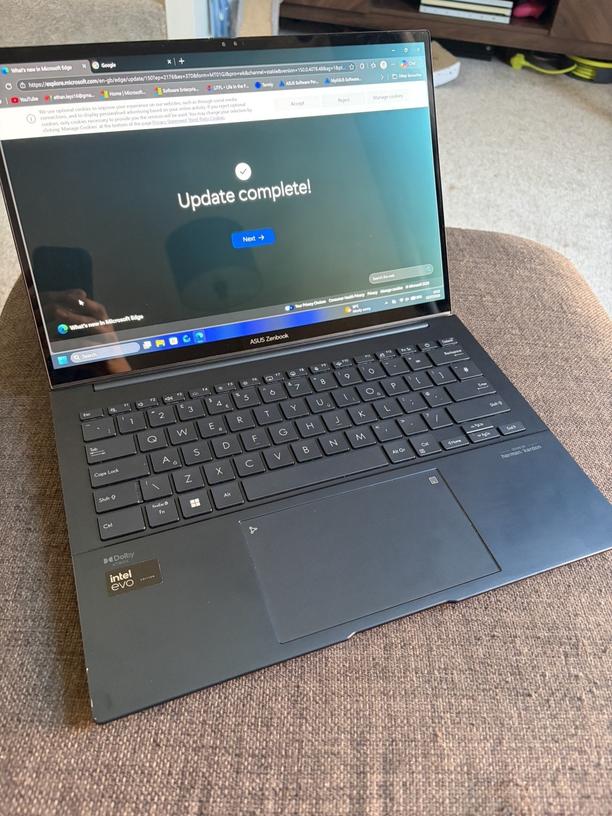 ASUS Zenbook 14 OLED Touchscreen Laptop - Intel Ultra 16GB RAM 512GB SSD