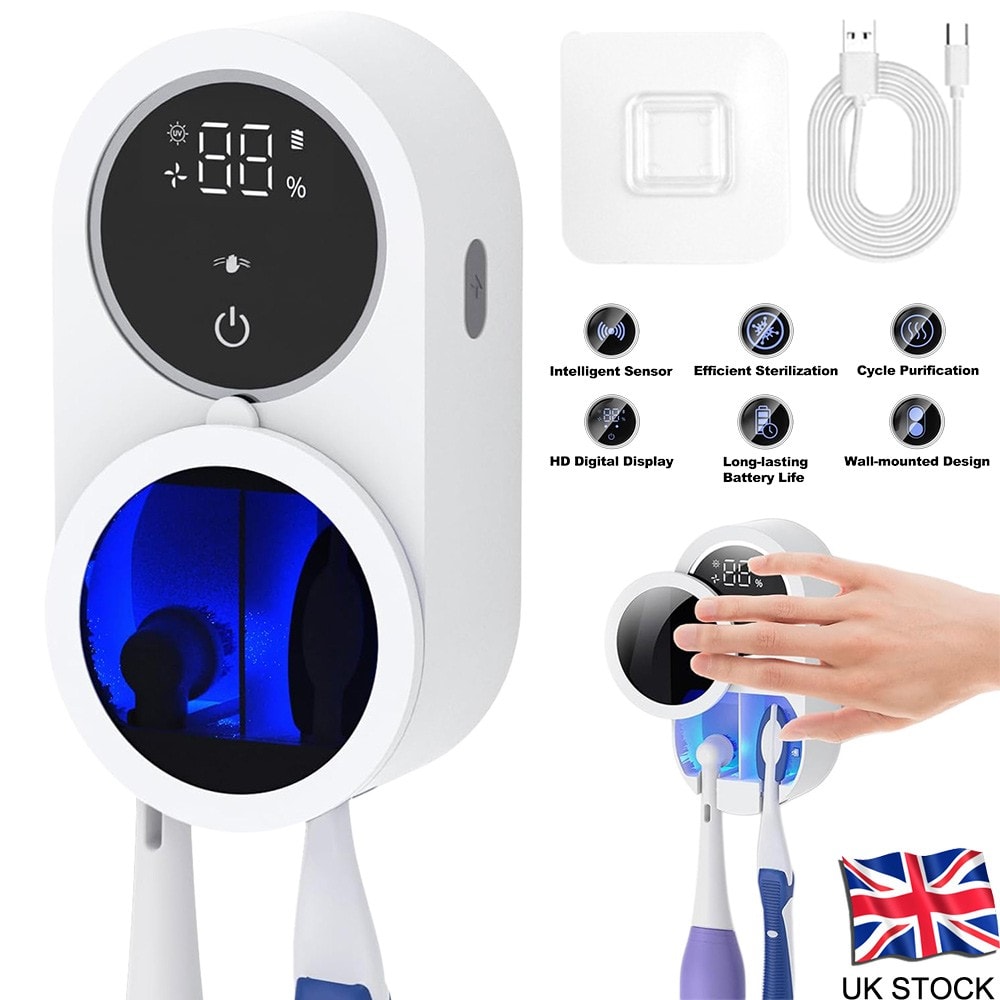 Rechargeable Electric Toothbrush Sanitizer Smart Sensing UV Toothbrush Sanitizer