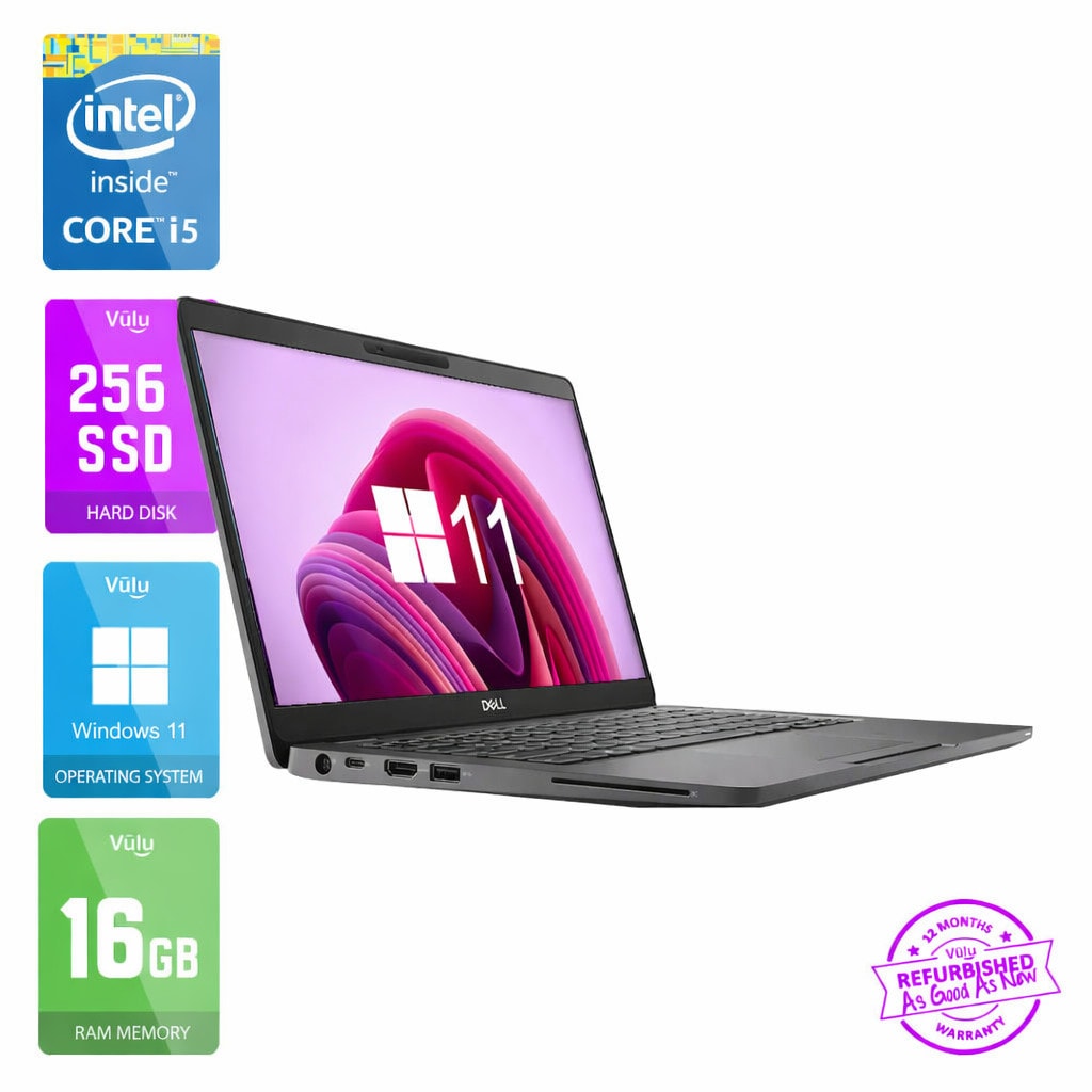 DELL 5300 LAPTOP i5 8365U | 16GB | 256GB M.2 SSD | WEBCAM | HD | WINDOWS 11