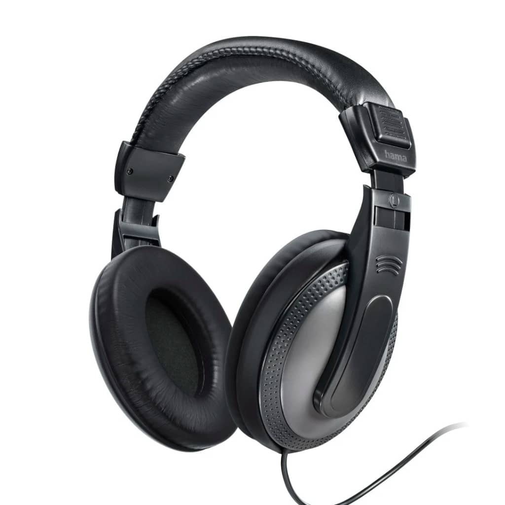 Hama Shell II Wired Over-Ear Stereo Headphones/2 Metre Cable/ 3.5mm Jack/Black