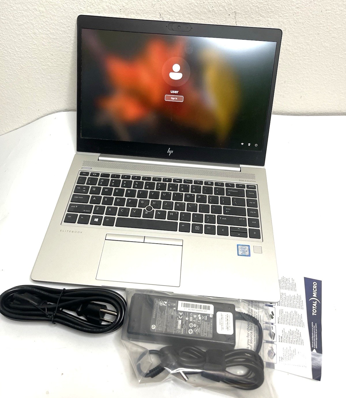HP EliteBook 840 G6 14" Laptop i5-8365U | 8GB | 256GB SSD | W11P I OEM Charger