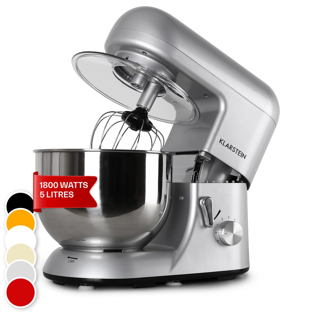 Food Processor Stand Mixer Electric Kitchen Machine Food Mixer 5 L 2000 W Silver