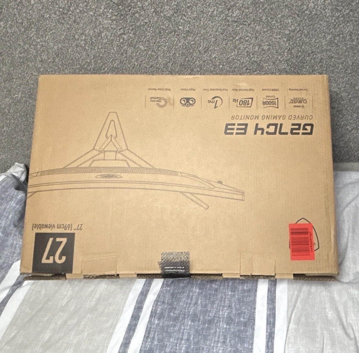 MSI Optix G27C4 E3 27in Curved LCD Gaming Monitor FHD 180Hz 1ms