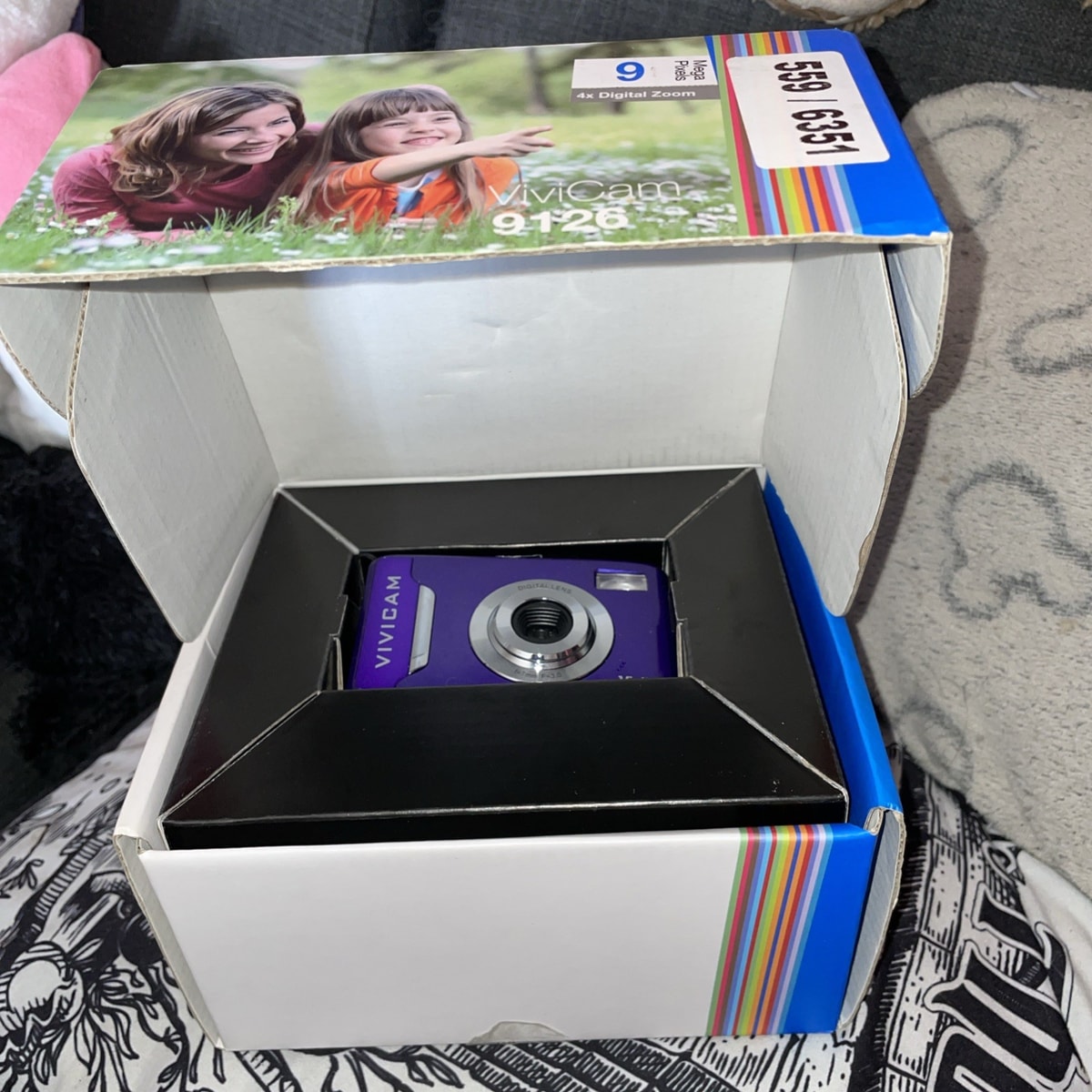 Vivitar Digital Camera Vivicam 9126 9.0MP Purple With 8gb Memory Card Tested