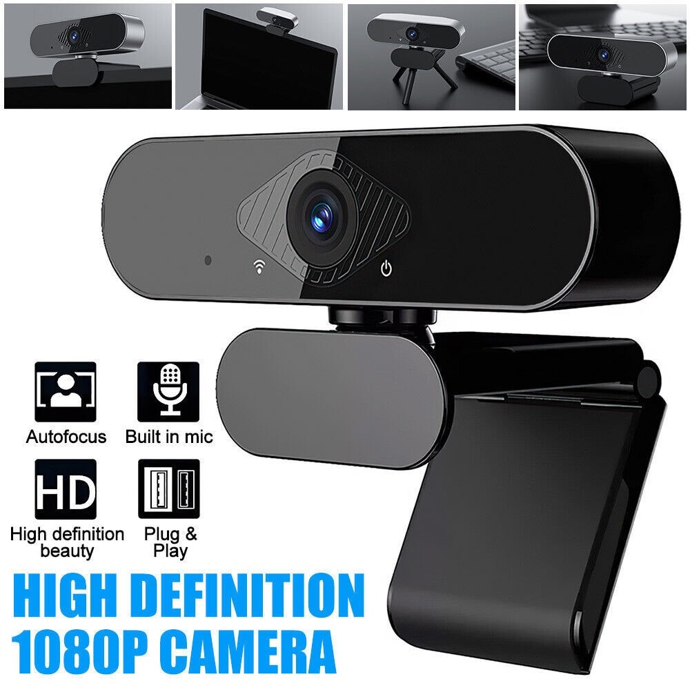 Full HD 1080P Webcam USB AutoFocus Web Camera With Microphone For PC Laptop Top
