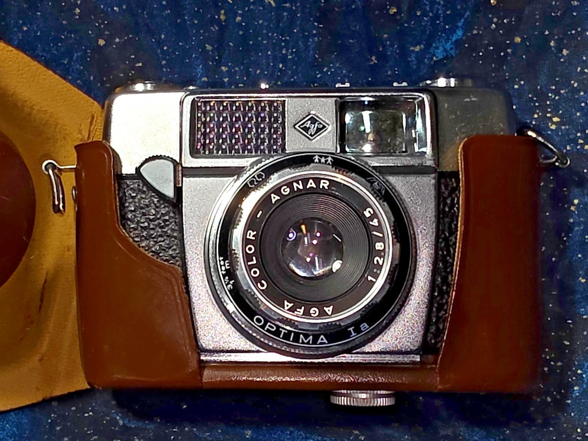 Agfa Optima Ia Kompakt Analog Kamera 35mm Camera 1:2:8 / 45 mm Lens Agfamatic