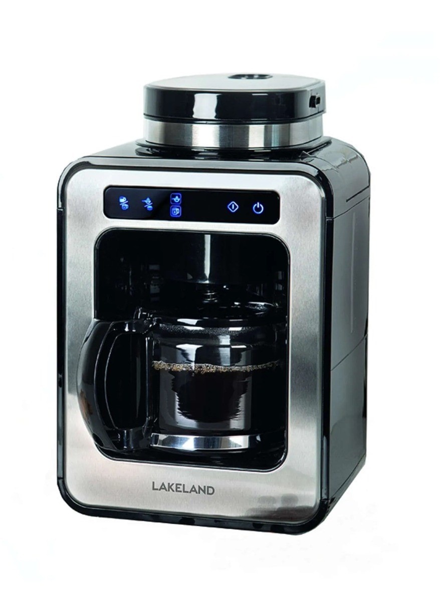 Lakeland 61784 Touchscreen Bean to Cup Coffee Machine Maker Black & Silver