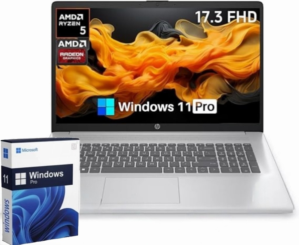 HP Laptop 17.3" Touch HD AMD Ryzen 5 7430U 32GB RAM 1TB SSD Windows 11 Pro