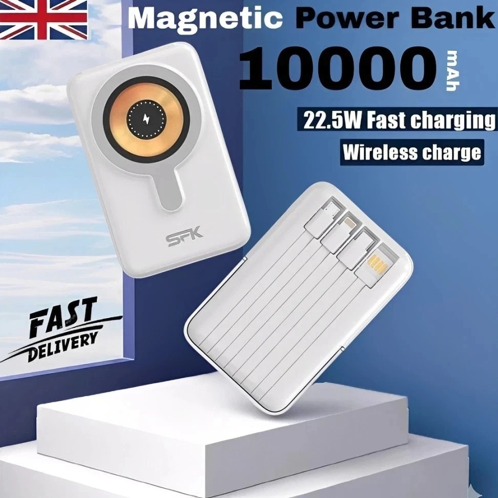 Power Bank Pack 10000mAh Fast Charger 4 USB External Battery For Mobile Phone