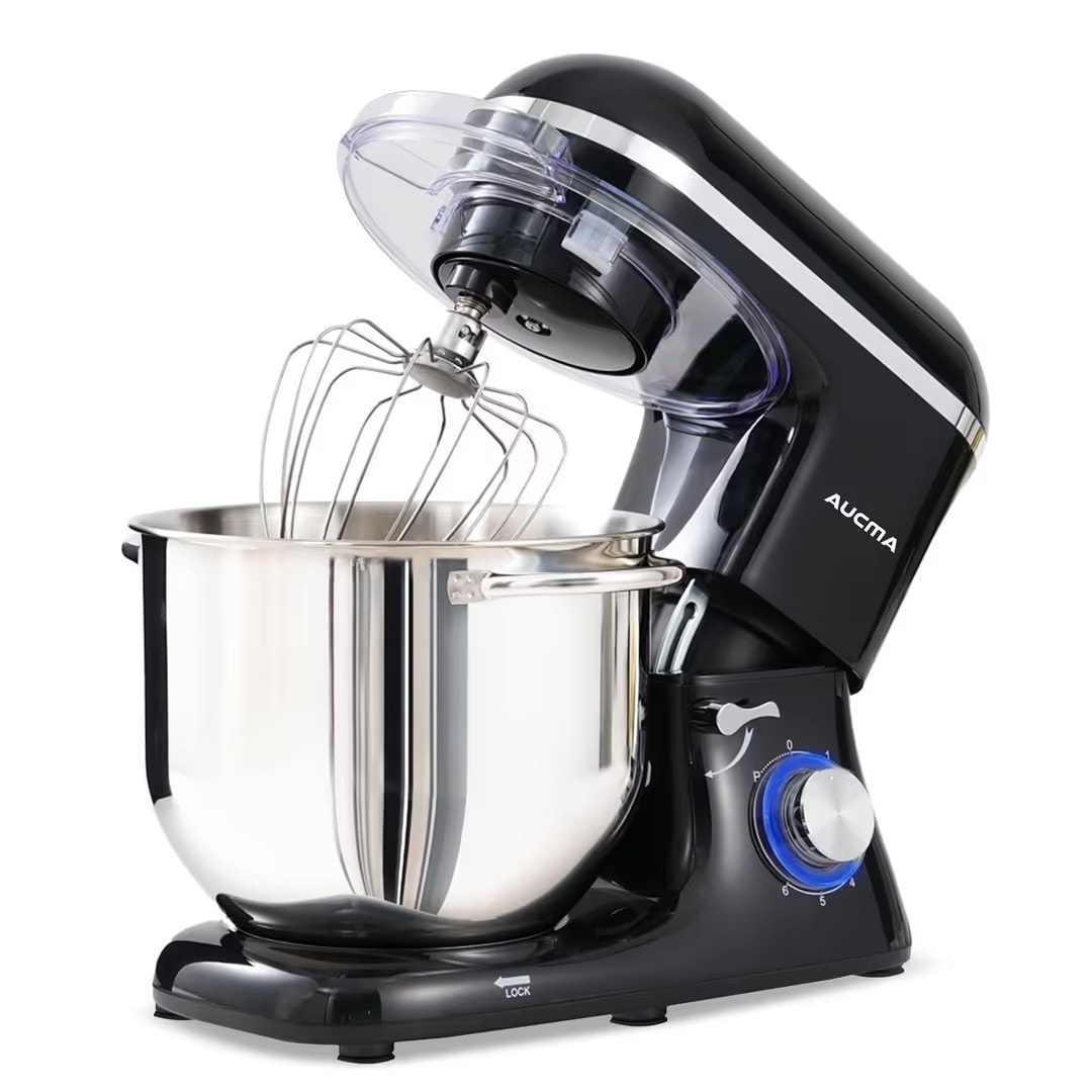 Stand Mixer 6.2L Electric Kitchen Mixers Dough Hook Wire Whip Beater Black