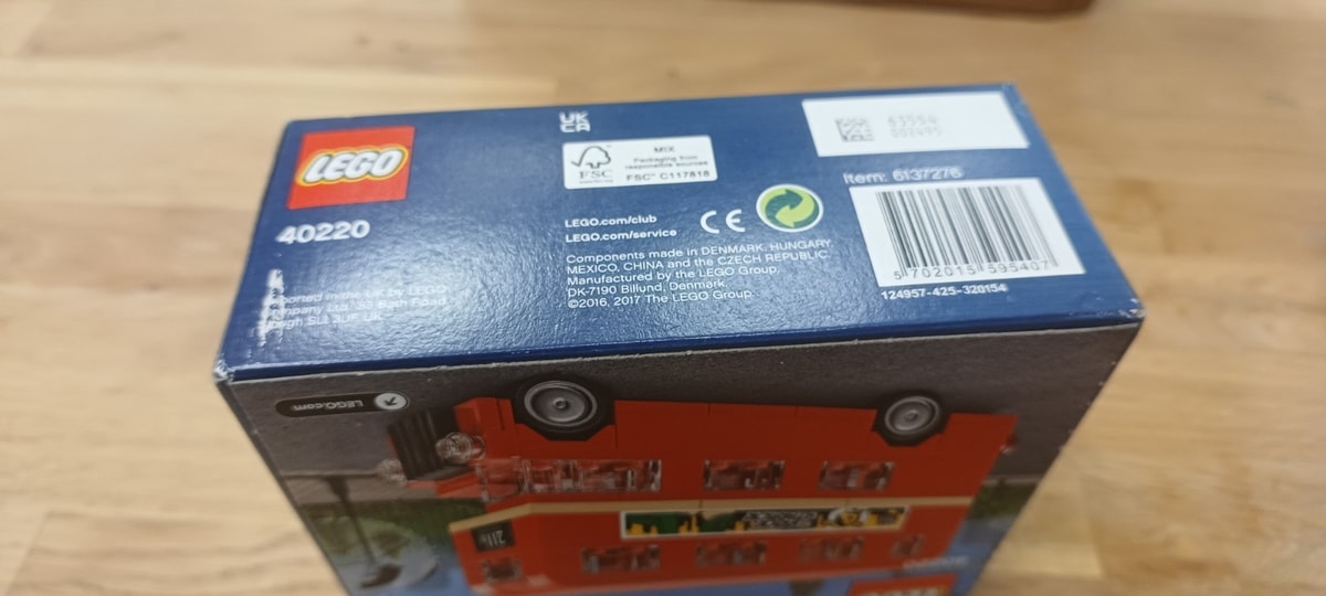 LEGO Sets: Creator: Traffic 40220-1 Mini London Bus (2016) NEW MIB Double Decker