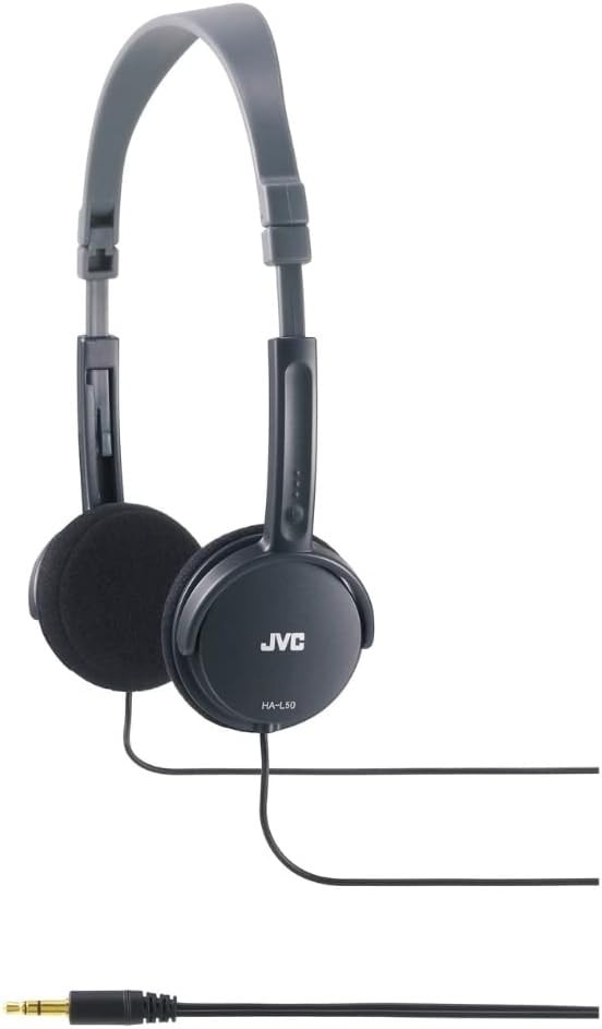 JVC Wired Lightweight Headphones - Black