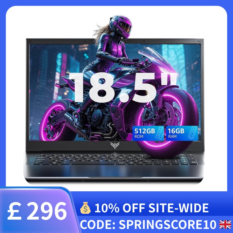 ACEMAGIC 18.5" office Laptop Intel N150 Quad-Core 16GB RAM 512GB Windows 11 Pro