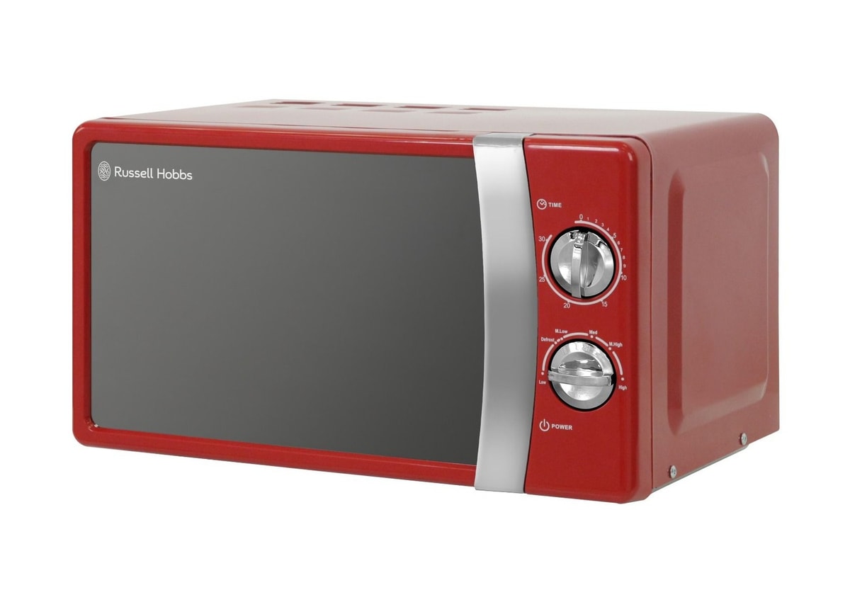 Russell Hobbs RHMM701R Manual Control Solo Microwave Oven 17L 700W Red
