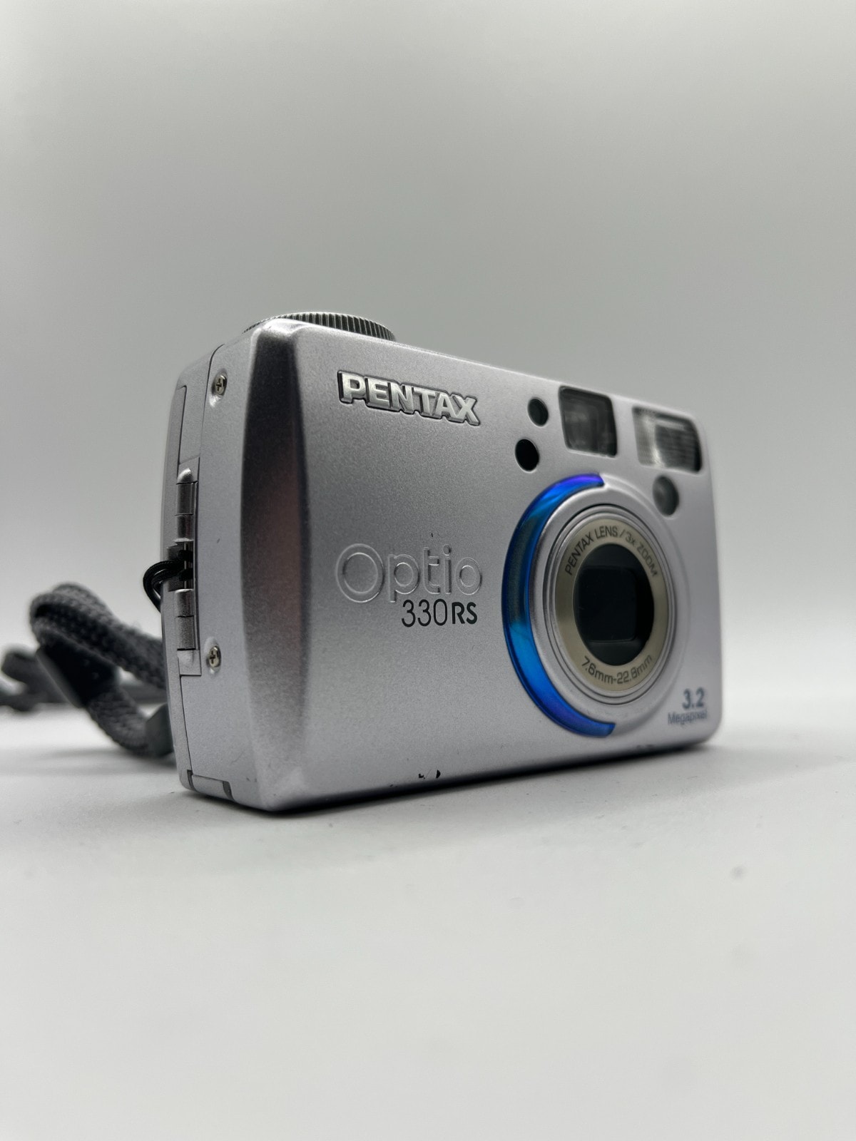 Pentax Optio 330RS 3.2MP Compact Digital Camera Silver - Untested