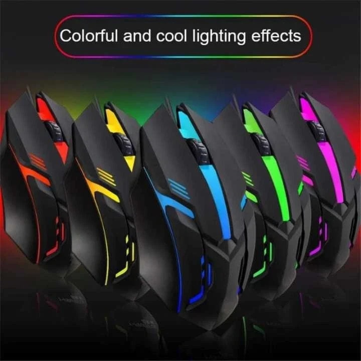 USB Wired Gaming Mouse Gamer RGB LED For PC LaptopUK