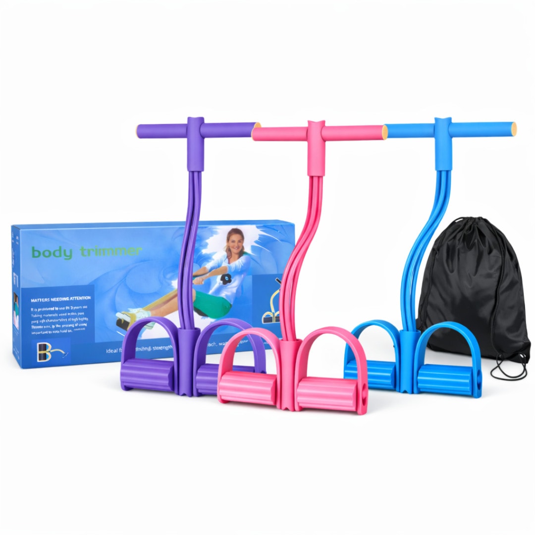 Yoga Pedal Resistance Band | Elastic Tension Rope Full Body Trainer