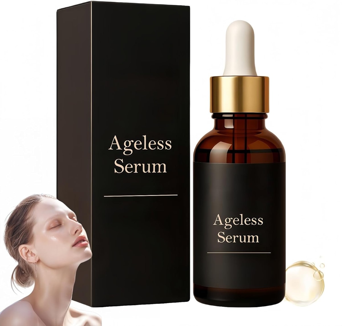 Hyaluronic Acid Ageless Face Serum for Women Retinol Anti-Wrinkle Firm & Hydrate