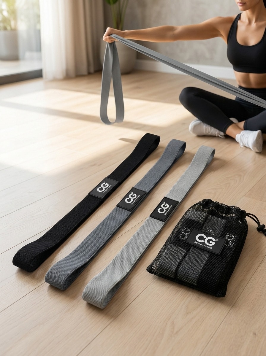 3 x Long Resistance Bands Set Pull up Assistance Bands Stretch Workout Loop Band