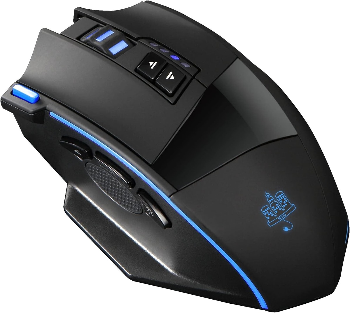 MOJO Silent Wireless Rechargeable PC Gaming Mouse with Dual Mode - Ultra Fast T