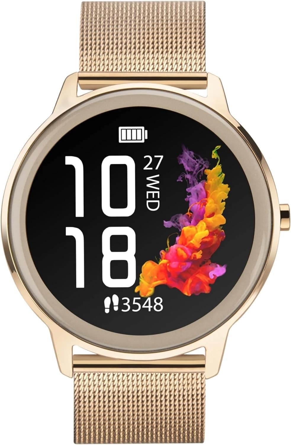 Sekonda Flex 42mm Women's Smart Watch Gold 40388 Stainless Steel Mesh Strap