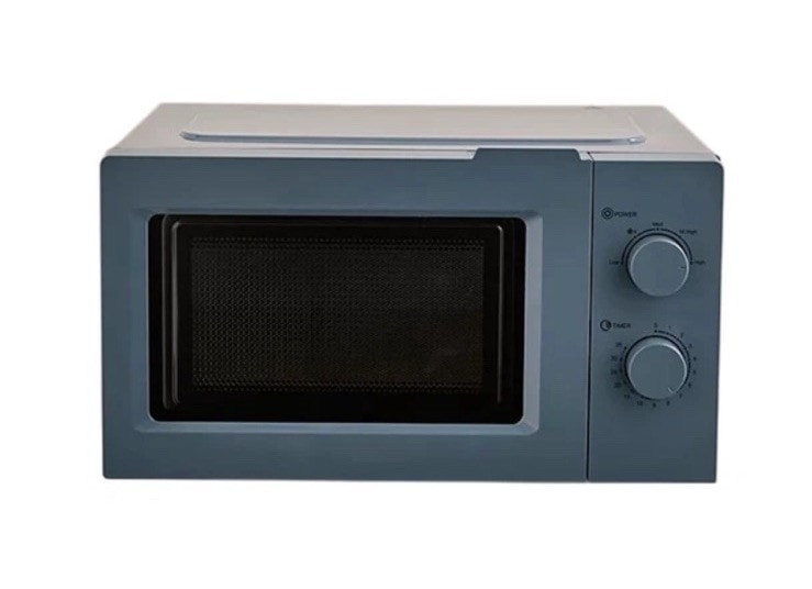 George Home GHMON0171G4W Compact Manual Microwave Oven 17L 700W Slate Blue