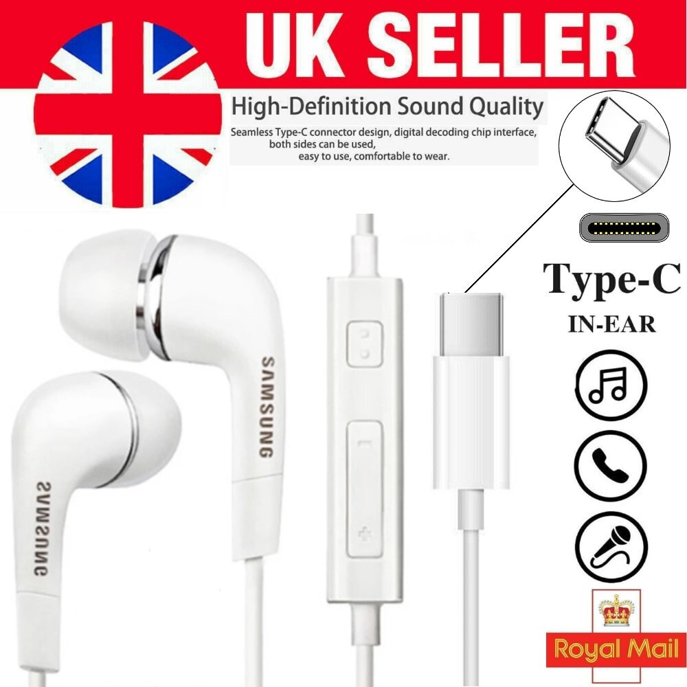 Genuine Samsung USB C Type C Handsfree Headphones In Ear Earphones Wired Earbuds