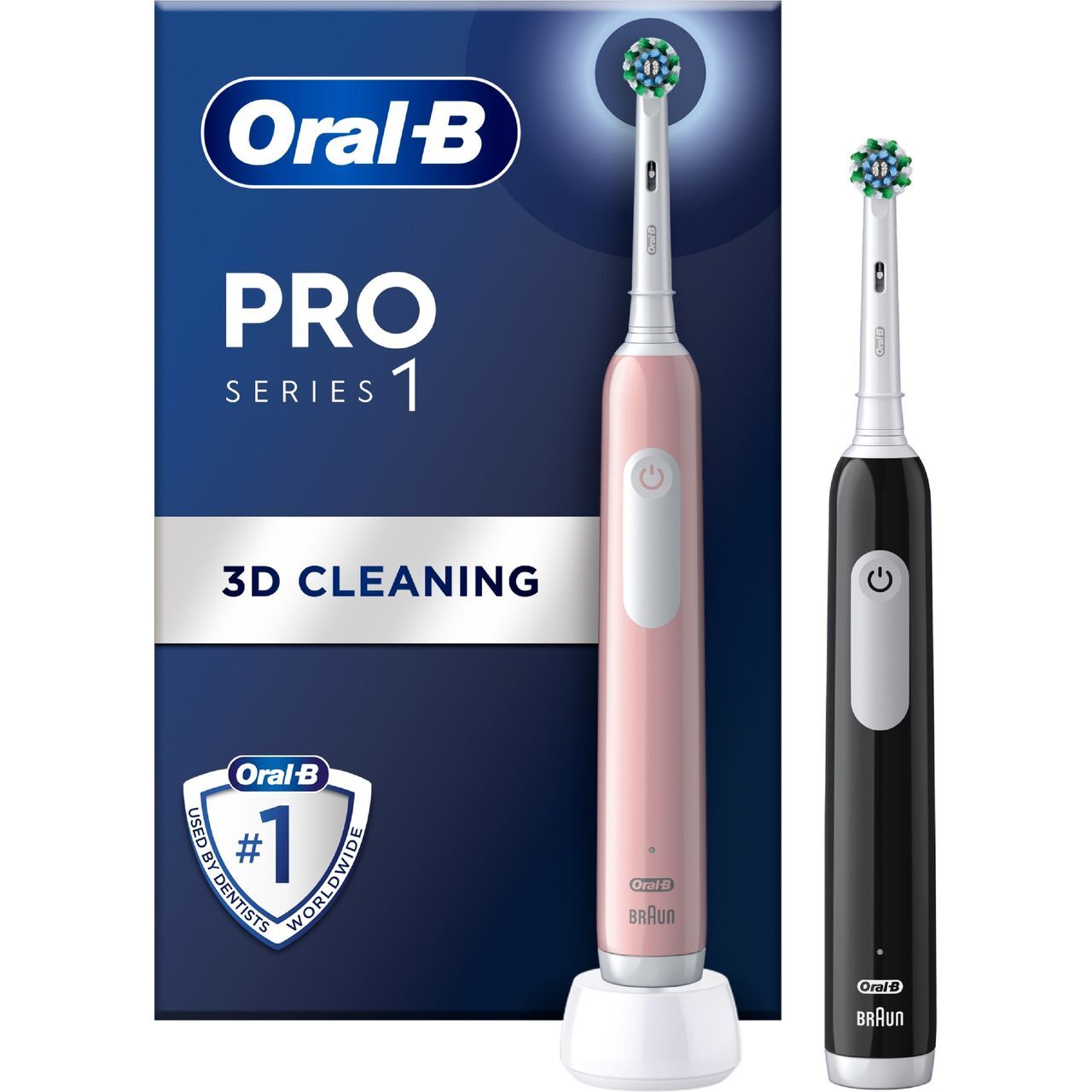 Oral-B Pro 1 Electric Toothbrush With Timer Black / Rose Gold